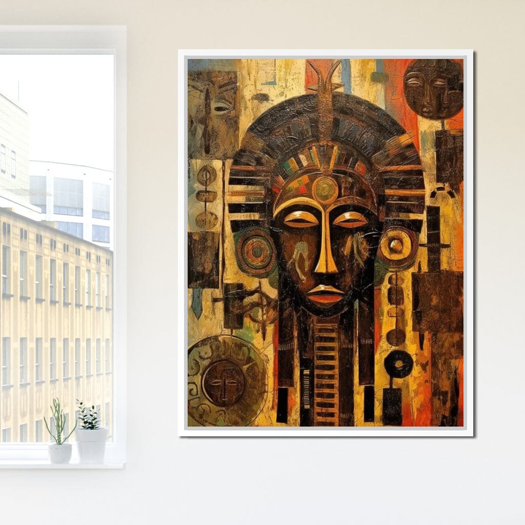 Tribal Mask 20 Canvas Wall Art