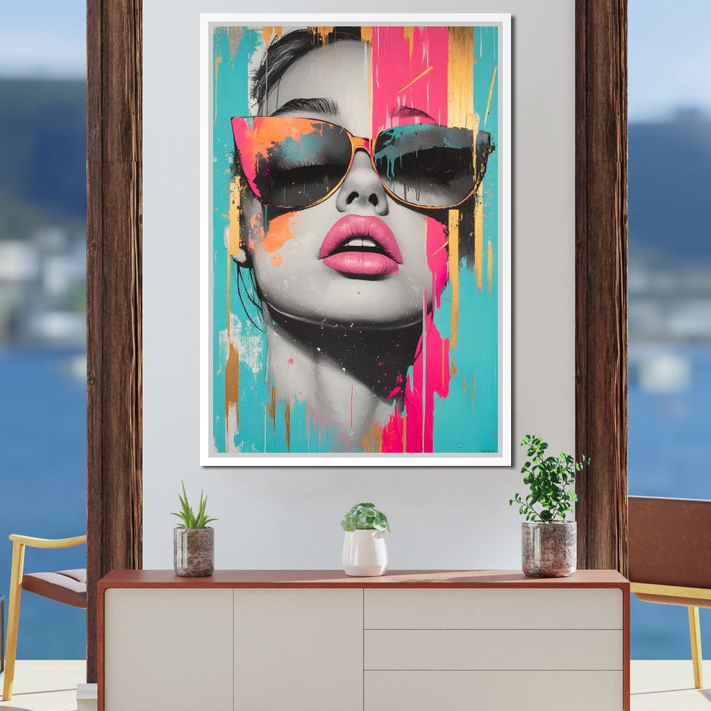 Electric Elegance Unveiled Canvas Wall Art
