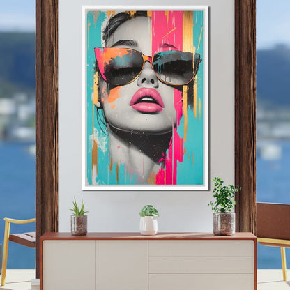 Electric Elegance Unveiled Canvas Wall Art