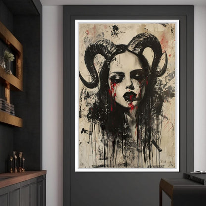 Dark Majesty Unveiled Canvas Wall Art