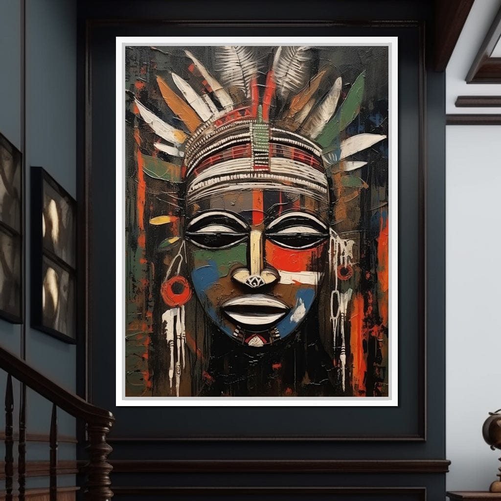 Tribal Mask 14 Canvas Wall Art
