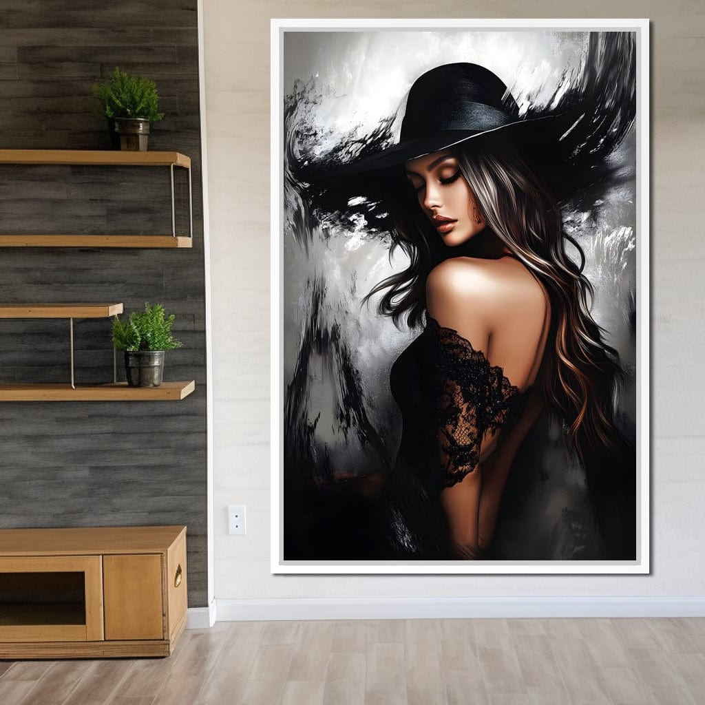 Noir Elegance Shadowscape Canvas Wall Art
