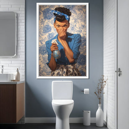 Bathroom Spray Clean Canvas Wall Art