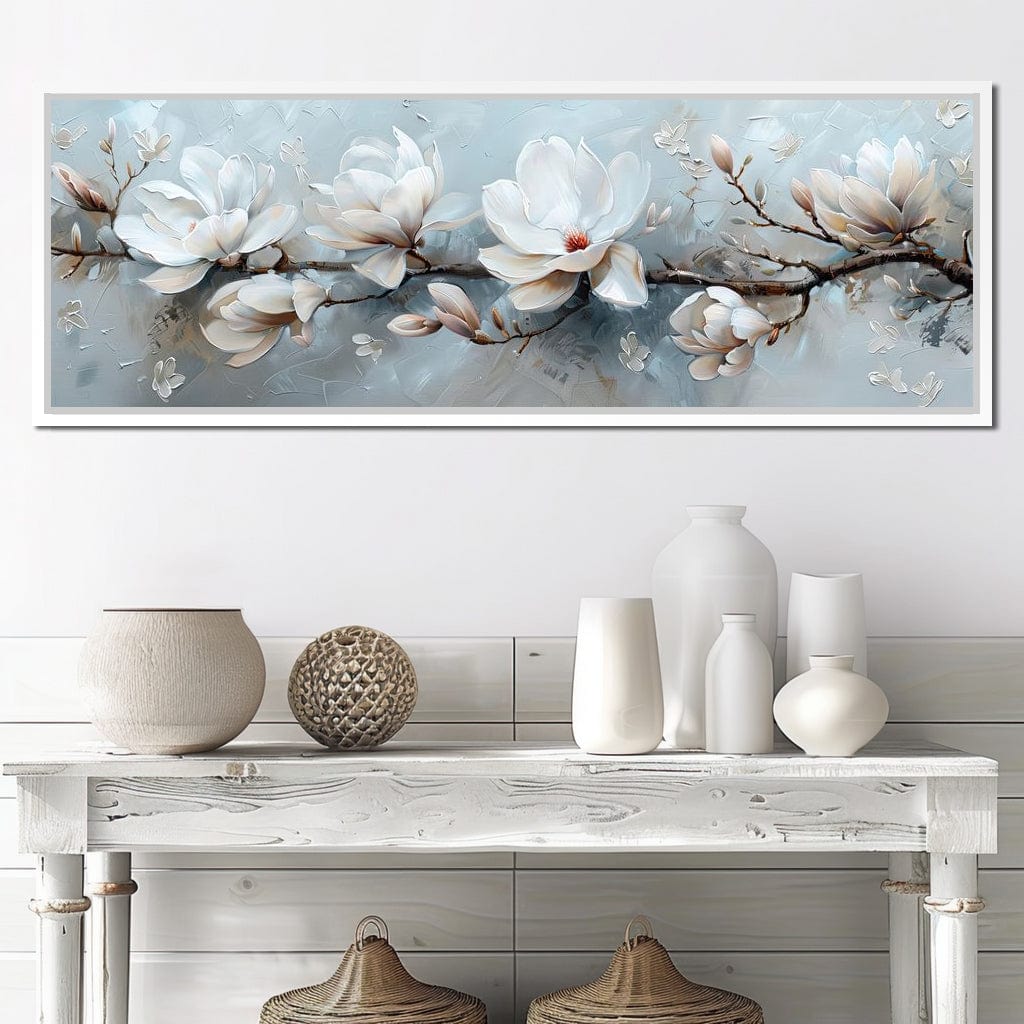 Serene Blossom Symphony Canvas Wall Art