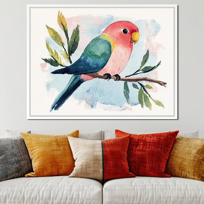 Tropical Branch Retreat Canvas Wall Art