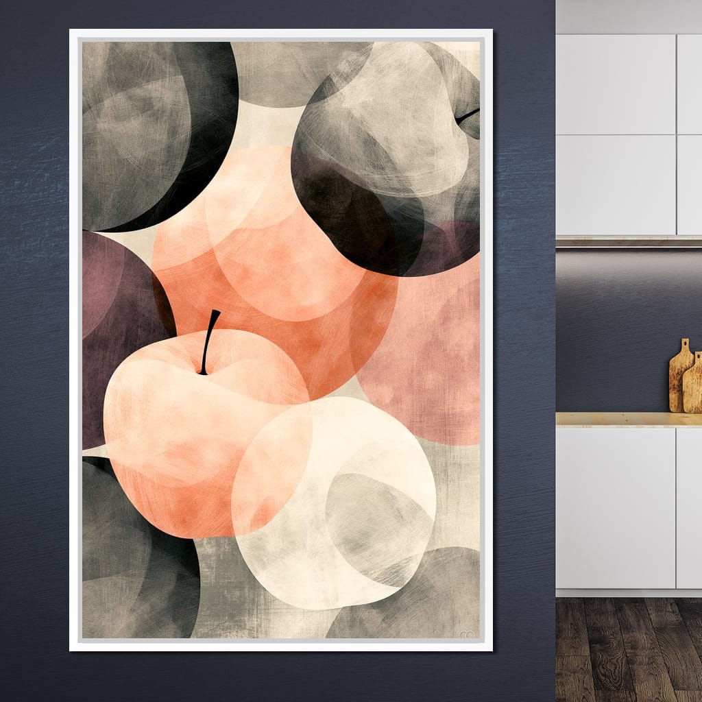 Orchard Shadows at Golden Hour Canvas Wall Art
