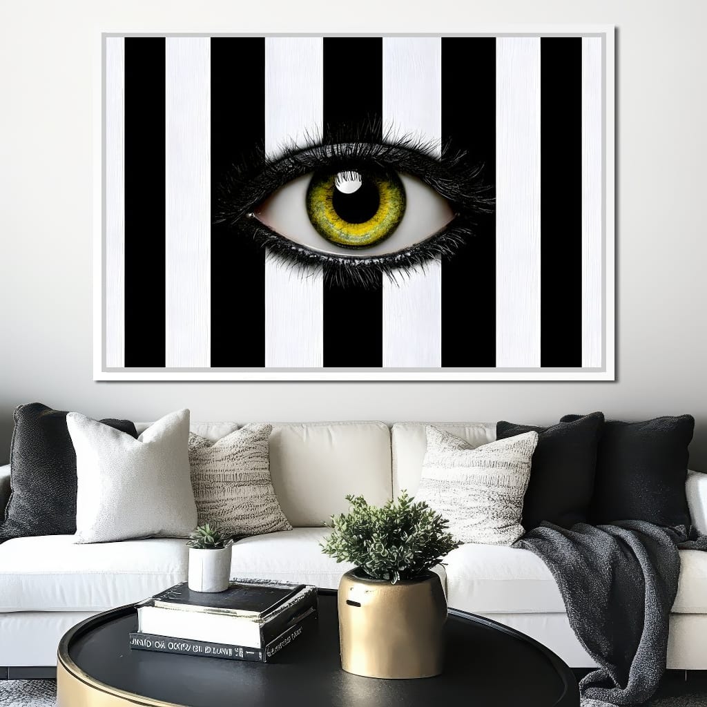 Fragments Of A Singular Watchful Sight Canvas Wall Art