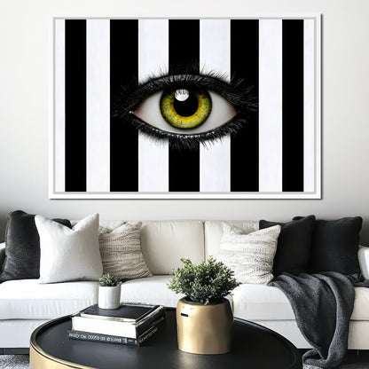 Fragments Of A Singular Watchful Sight Canvas Wall Art