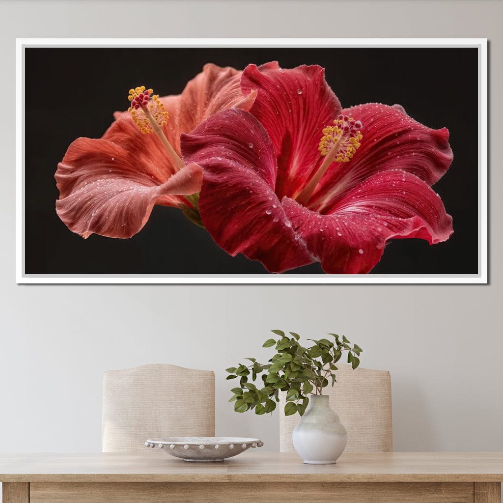 Morning Kiss of Paradise Canvas Wall Art