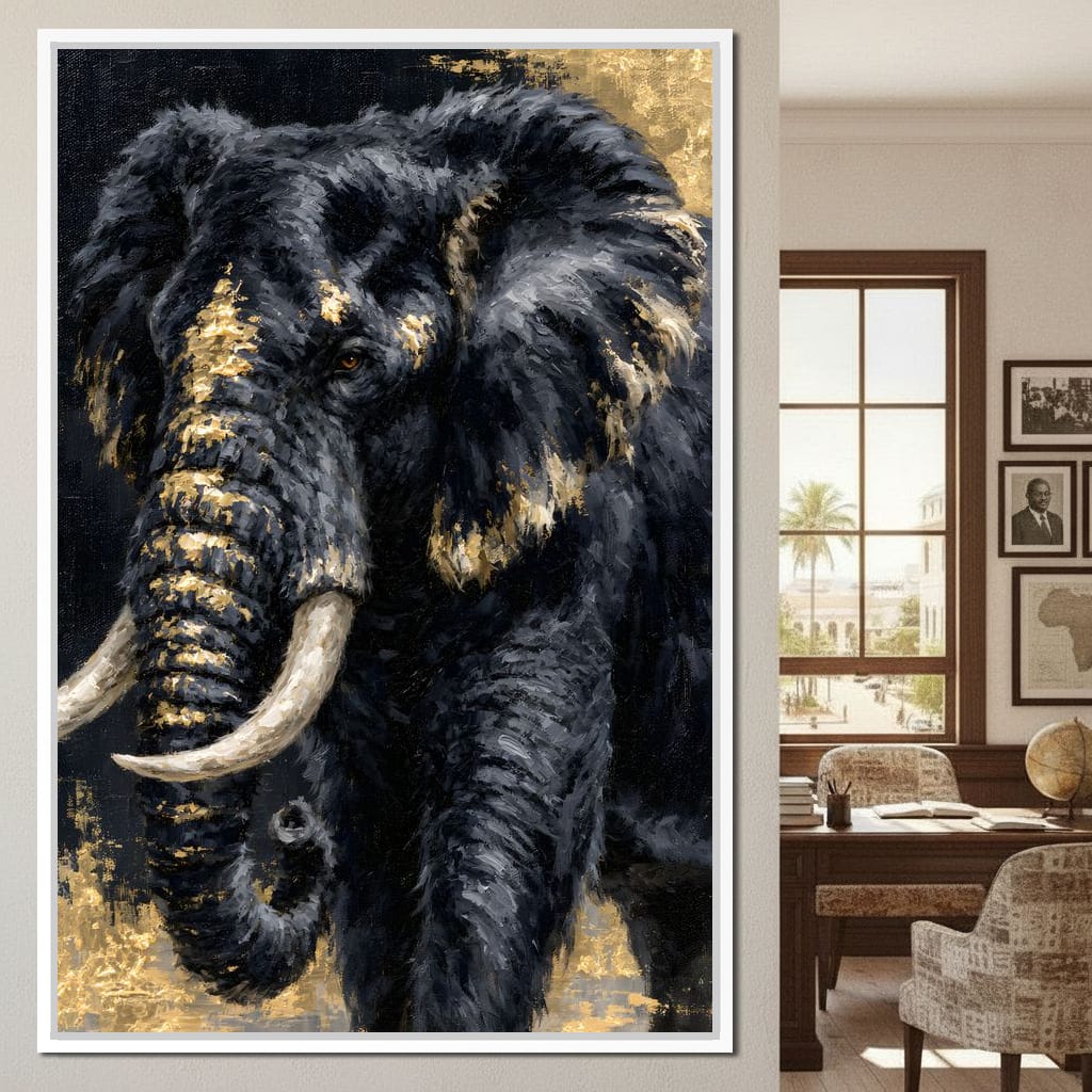 Gilded Majesty of the Wild Canvas Wall Art
