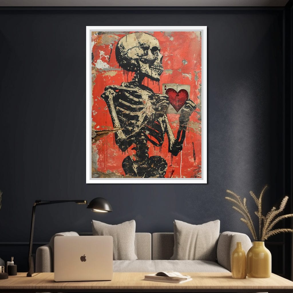 Romantic Skeleton 8 Canvas Wall Art