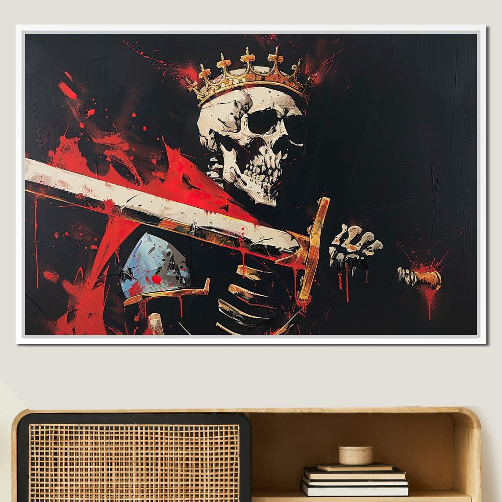 Majestic Shadows of Royal Descent Canvas Wall Art