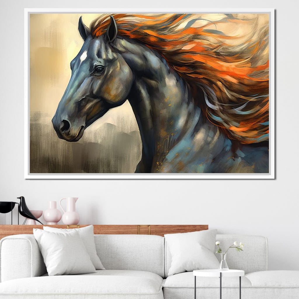 Equestrian Grace Canvas Wall Art