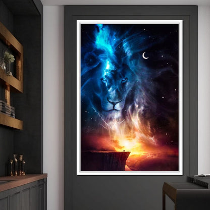 Spirit Animal Totem Lion Canvas Wall Art