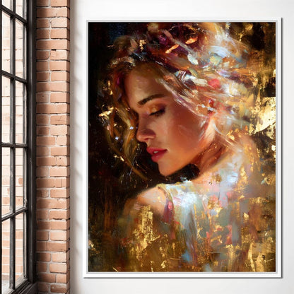 Radiant Brushstrokes Of Grace Canvas Wall Art