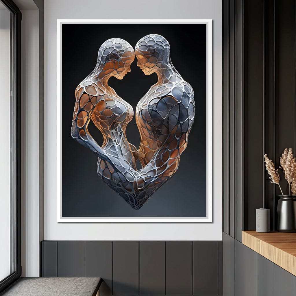 Mesh Connection Canvas Wall Art