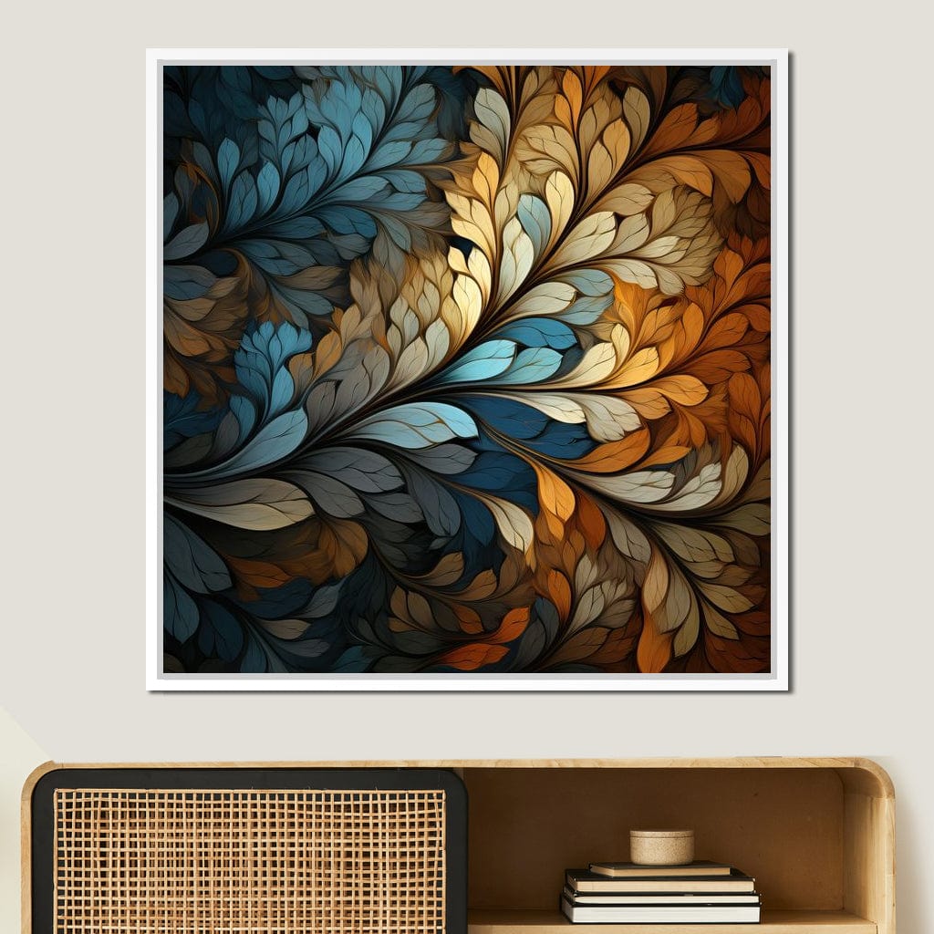 Mosaic Leaf Dreamscape Canvas Wall Art