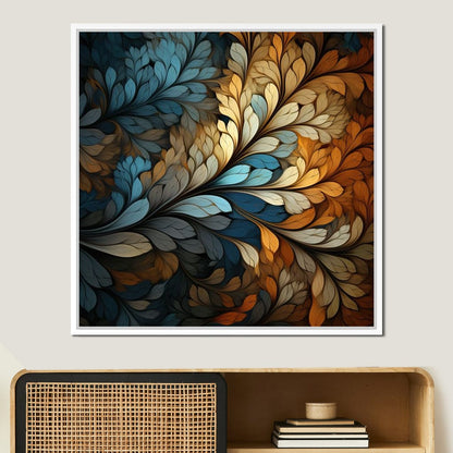 Mosaic Leaf Dreamscape Canvas Wall Art