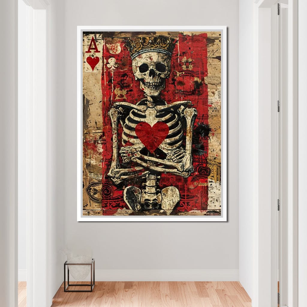 Romantic Skeleton 2 Canvas Wall Art