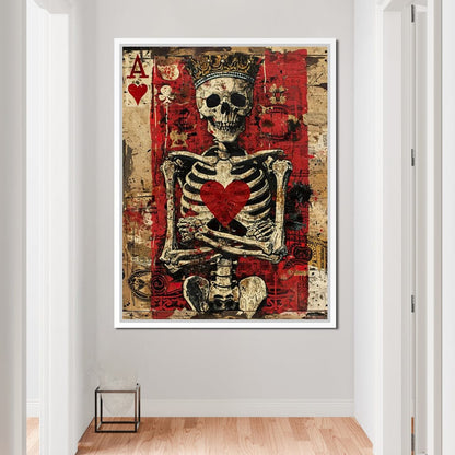 Romantic Skeleton 2 Canvas Wall Art