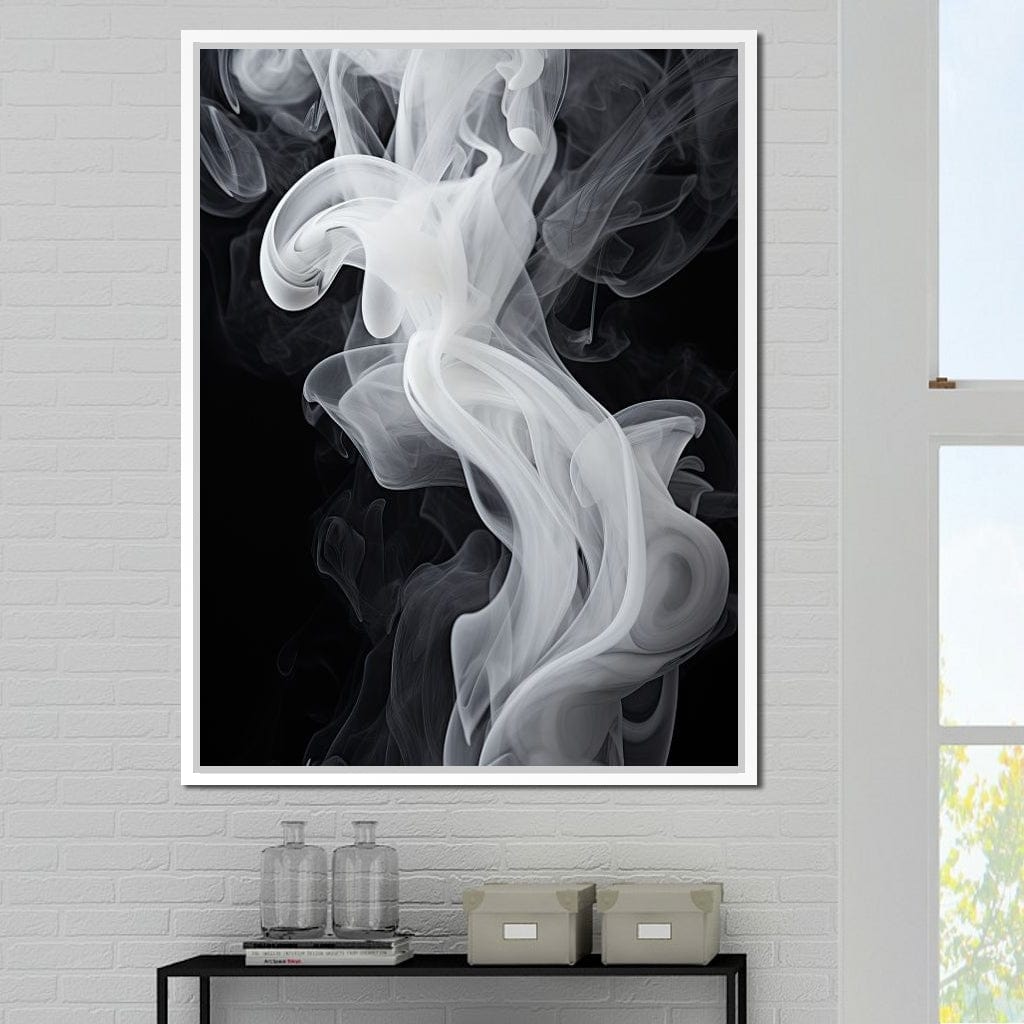 Airy Smoke Resin Canvas Wall Art
