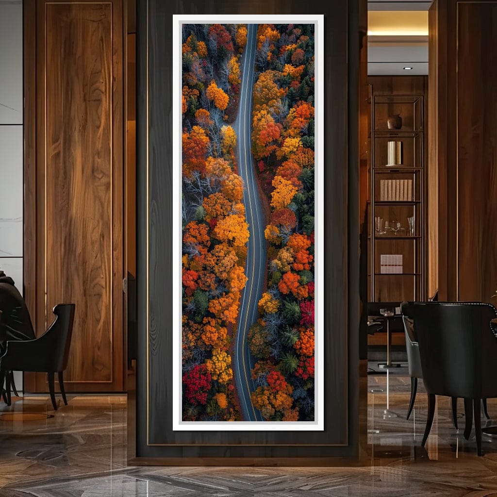 Autumn Road Trip Canvas Wall Art