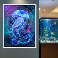 Glowing Jellyfish Ocean Ballet Canvas Wall Art