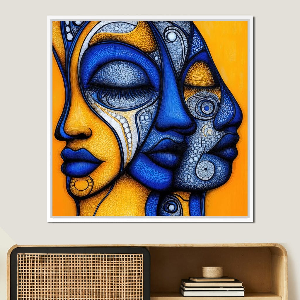Whispers of the Mosaic Soul Canvas Wall Art