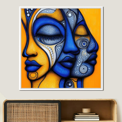 Whispers of the Mosaic Soul Canvas Wall Art