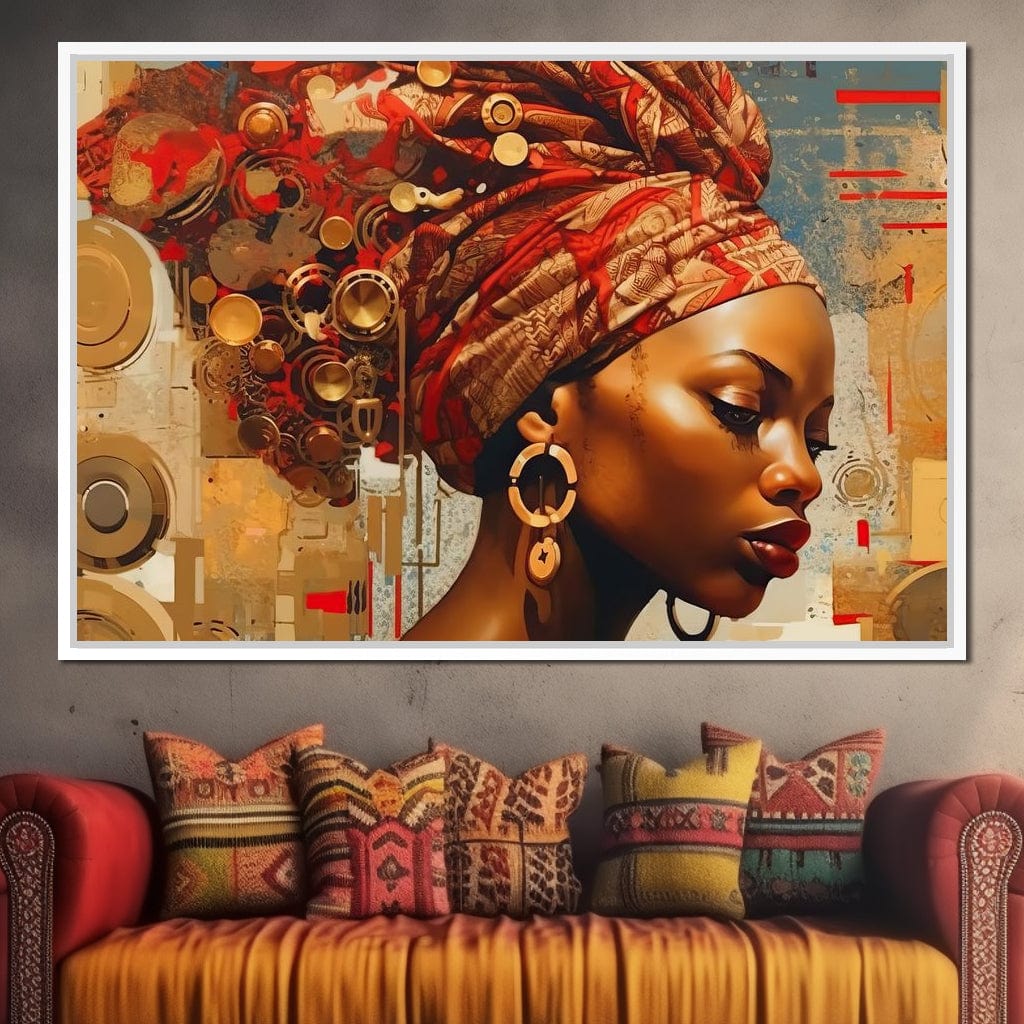 African Portrait Dingane Canvas Wall Art