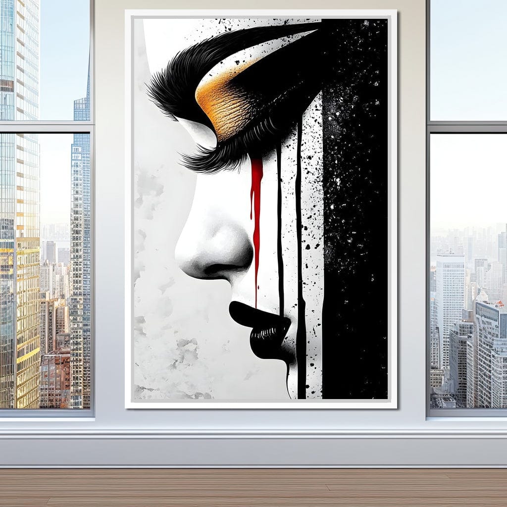 Golden Elegance Abstract Vision Canvas Wall Art