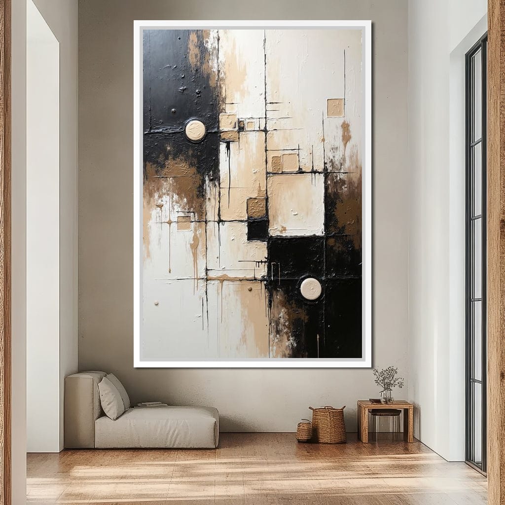 Fading Coordinates Canvas Wall Art