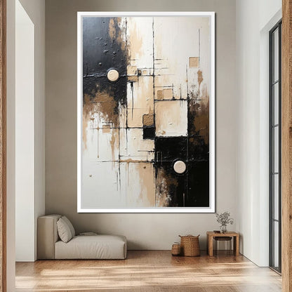 Fading Coordinates Canvas Wall Art