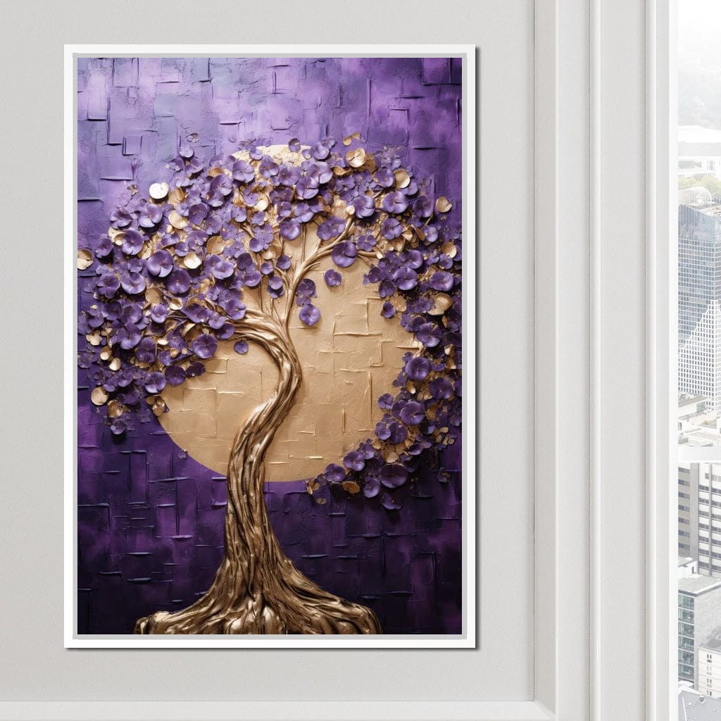 Golden Twilight in Nature Embrace Canvas Wall Art