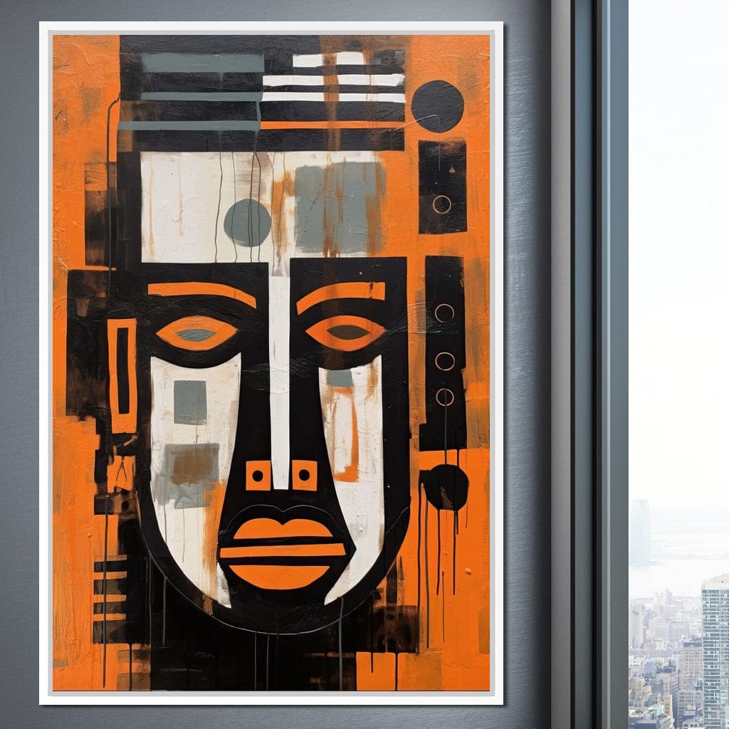 Tribal Mask Canvas Wall Art