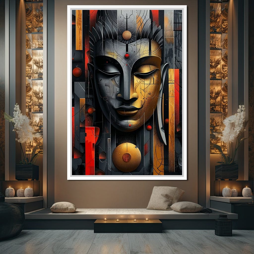 Radiant Geometric Balance Canvas Wall Art