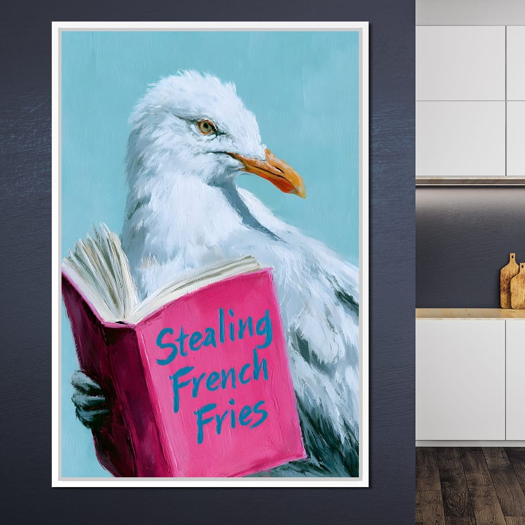 A Gull Studies The Culinary Arts Canvas Wall Art