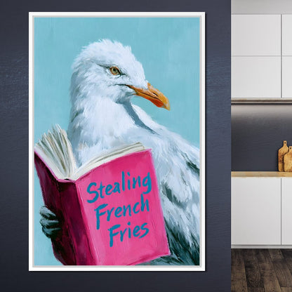 A Gull Studies The Culinary Arts Canvas Wall Art