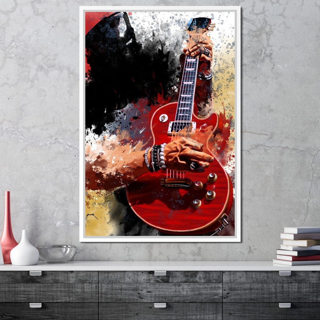 Slasher Electric Guitar Canvas Wall Art