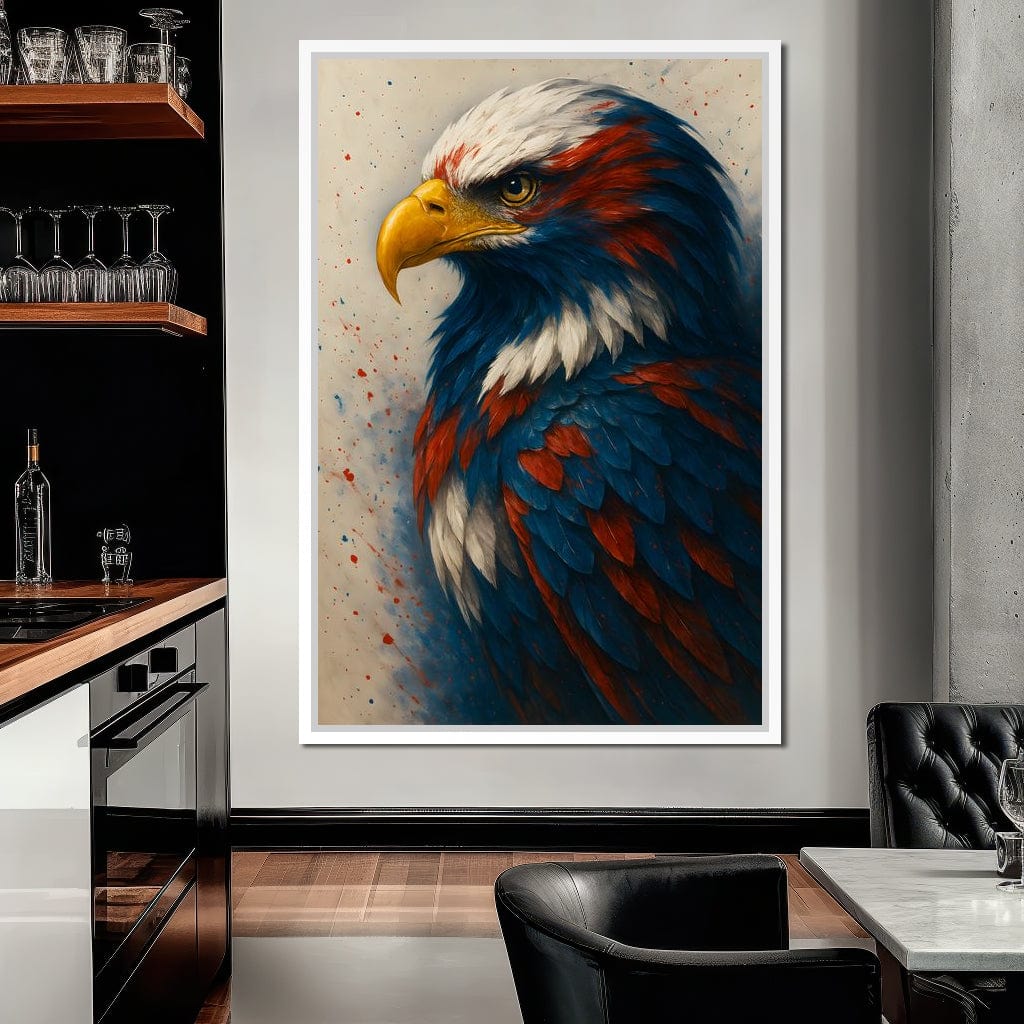 Eagle Majesty Feathered Glory Canvas Wall Art