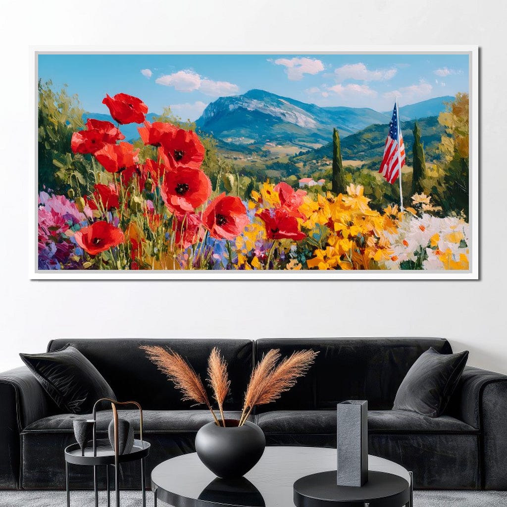 Majestic Valley Blooms Vista Canvas Wall Art