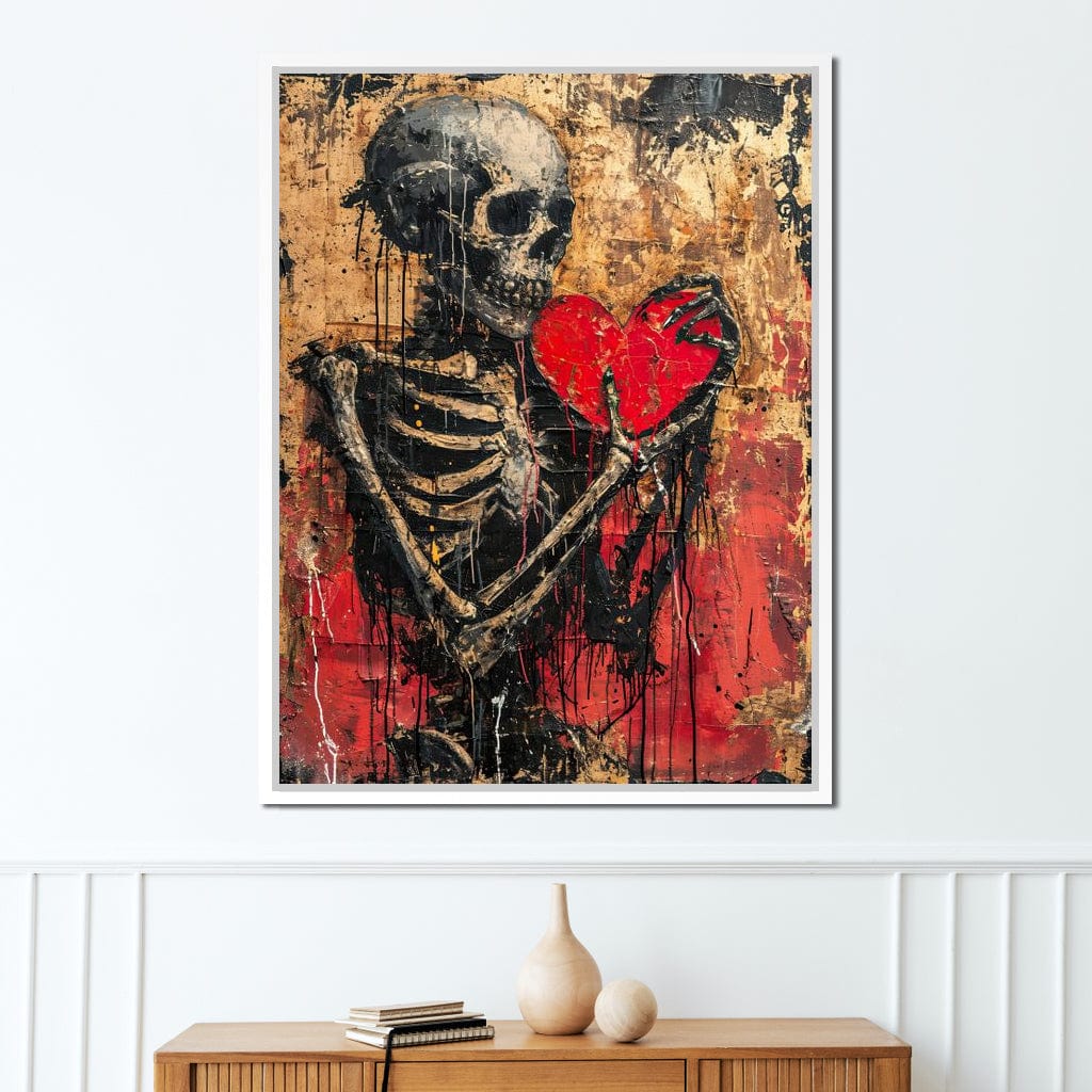 Romantic Skeleton 9 Canvas Wall Art