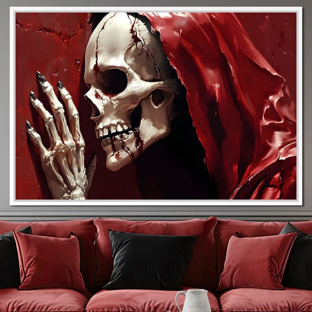 Skeletons Shroud of Silence Canvas Wall Art