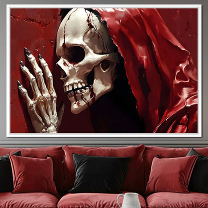 Skeletons Shroud of Silence Canvas Wall Art