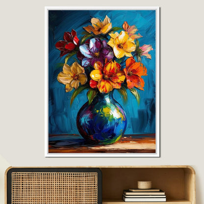Vibrant Petal Symphony Canvas Wall Art
