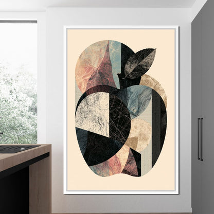 Geometric Harvest Of Forgotten Apple Canvas Wall Art