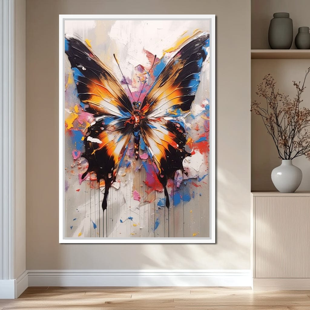 Psychedelic Lepidoptera Canvas Wall Art