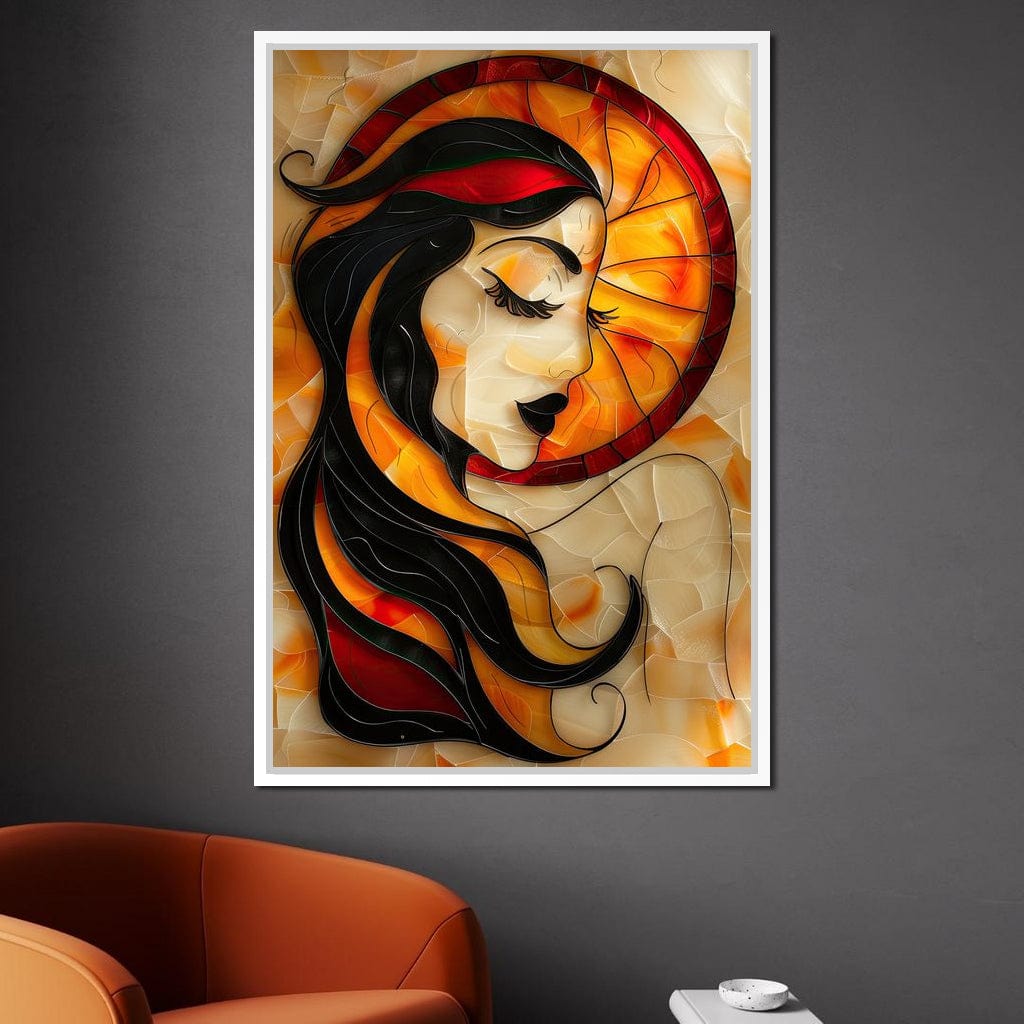 Autumnal Dream Portrait Canvas Wall Art