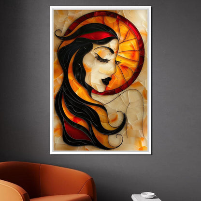 Autumnal Dream Portrait Canvas Wall Art