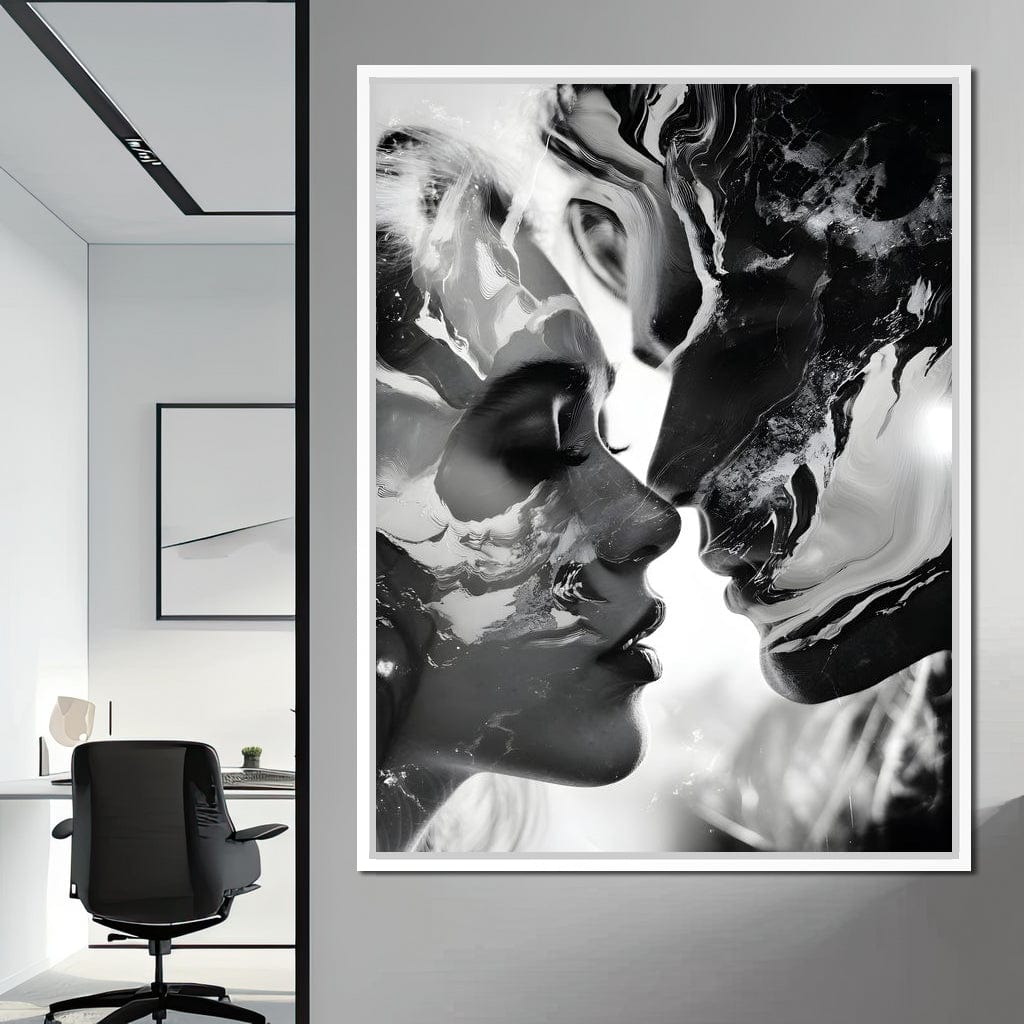 Luminous Liquid Kisses Canvas Wall Art